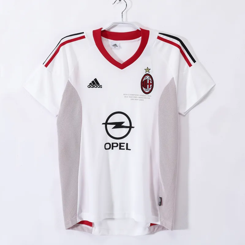 Camiseta AC Milan 2002/03 VISITANTE MANGA CORTA VERSION FAN